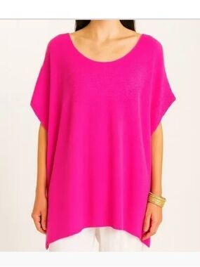 Lilly Pulitzer, hot pink cashmere tunic, s/m